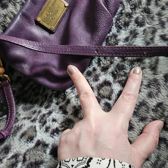 Marc  by Marc Jacobs | Purple Leather Percy Bag Bag with Antique gold hardware - Picture 14 of 16